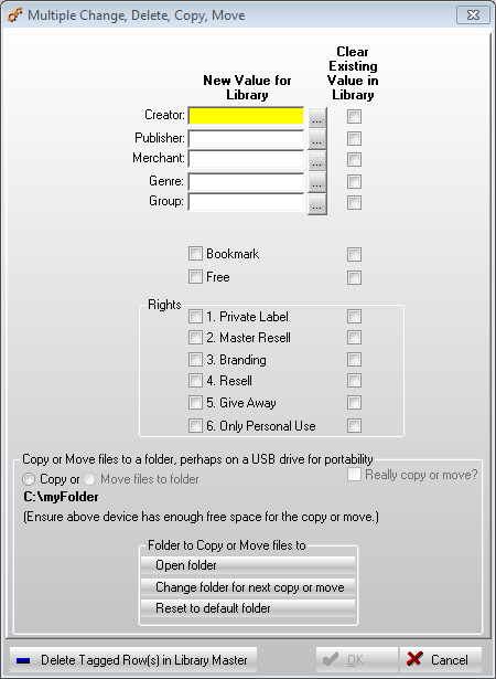 Multi-Change form Multi-Change form