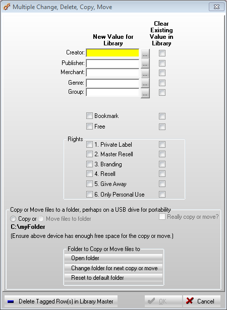 Multi-Change form